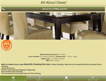 Tablet Screenshot of allaboutclean.com